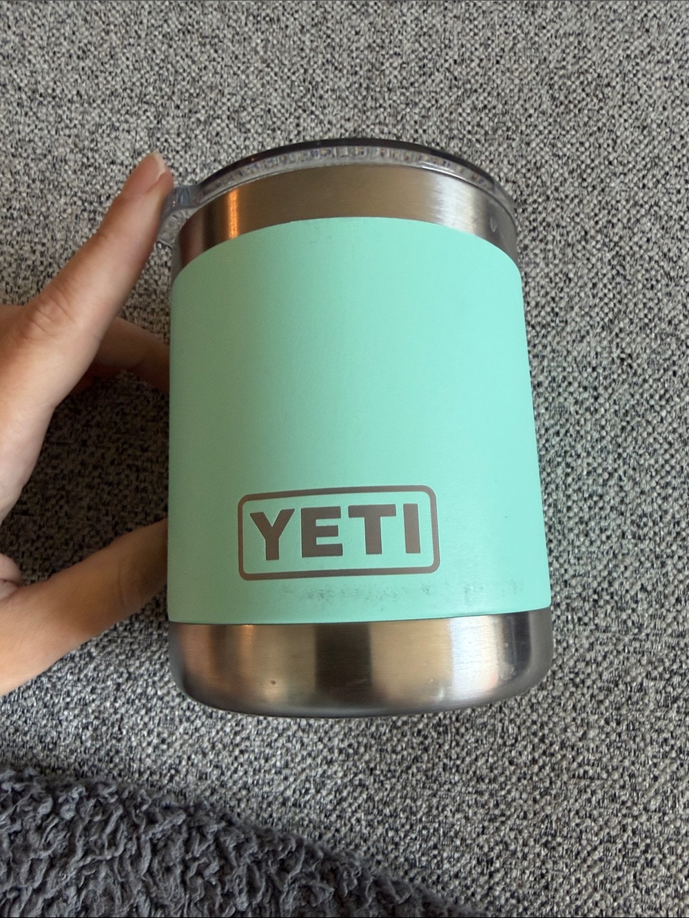 Like NEW Yeti Rambler 10oz Lowball with Lid